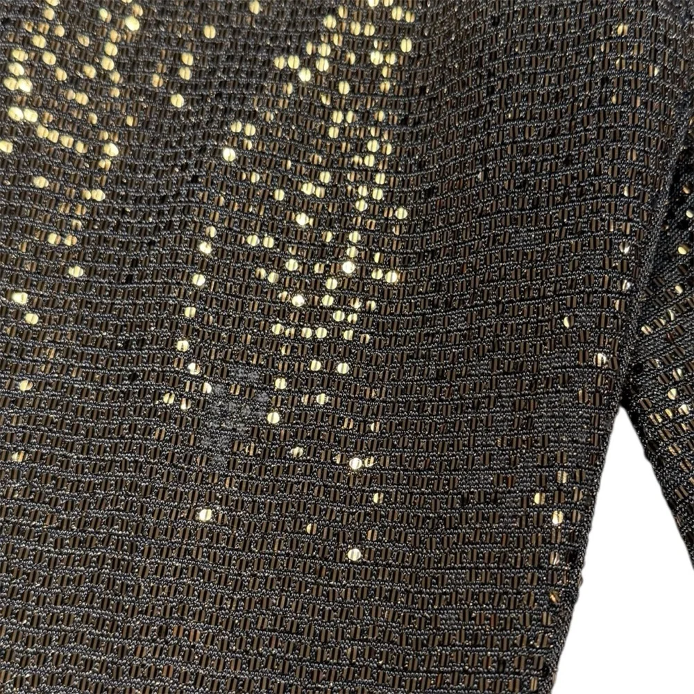 Badgley Mischka Gold Sequin Embellished Belted Blazer‎ & Matching Trousers Set - Picture 14 of 15